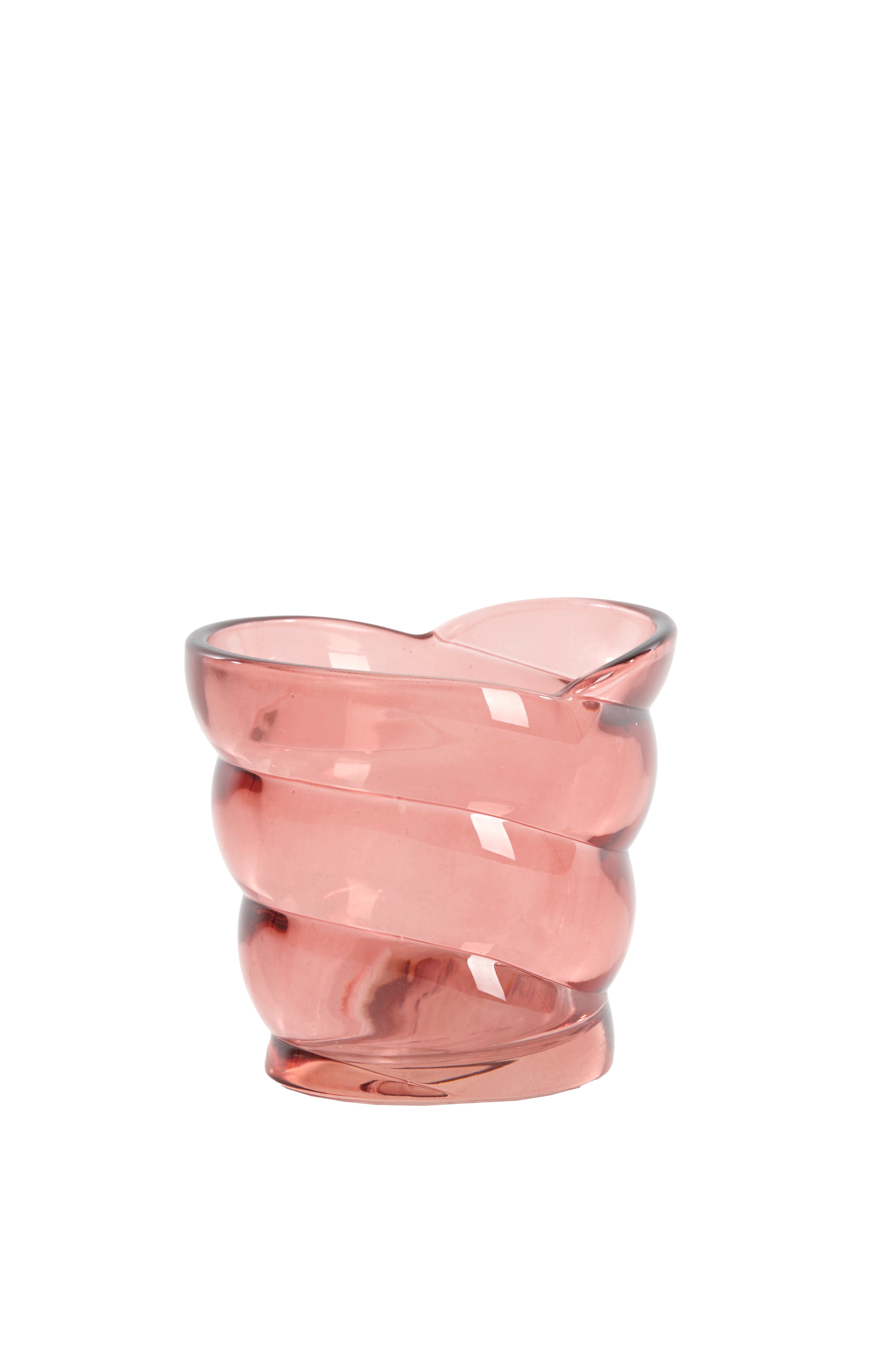 Tealight 10x7x9 cm Malea Glass Pink