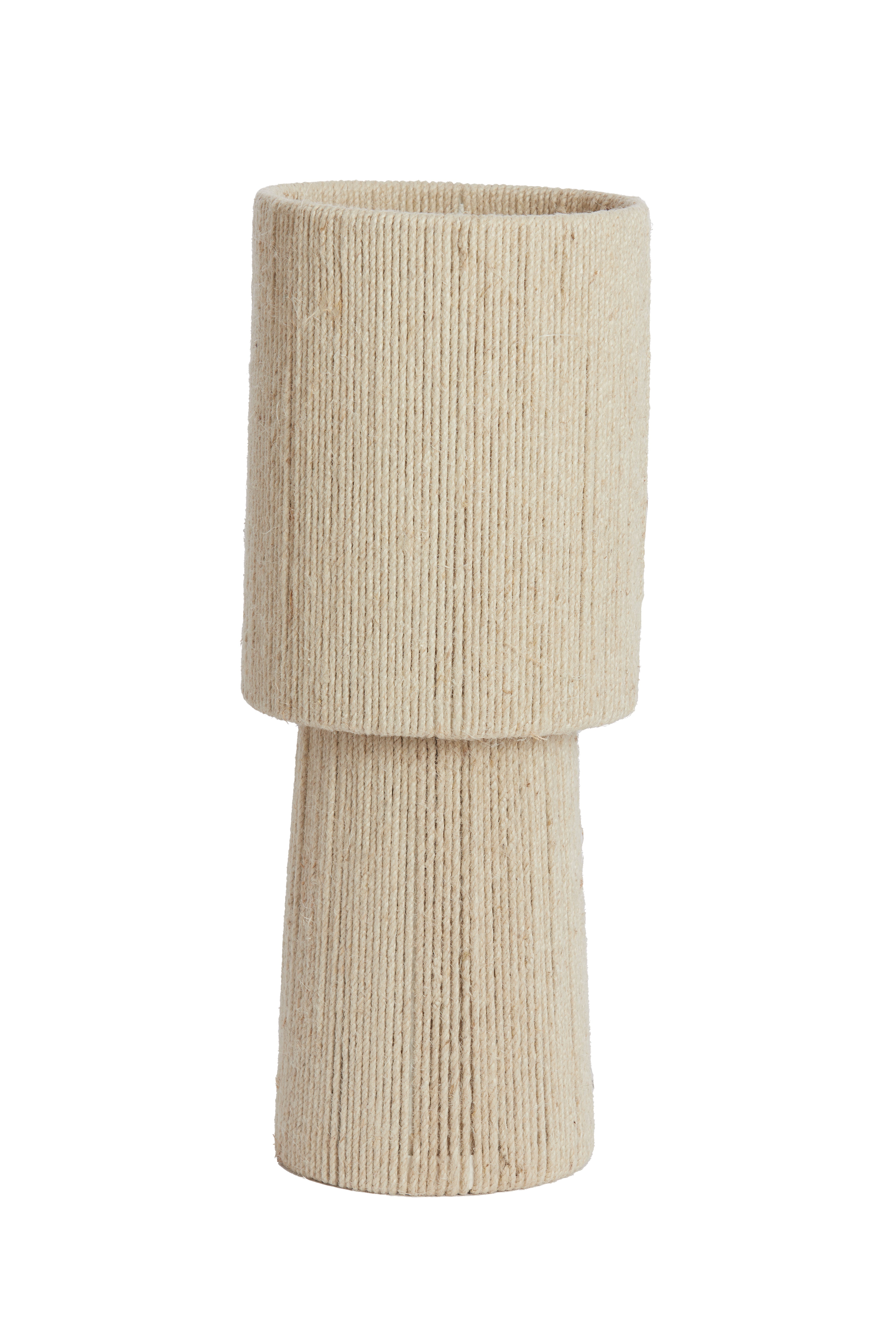 Table Lamp Ø21.5x54.5 cm Pitino Jute Cream