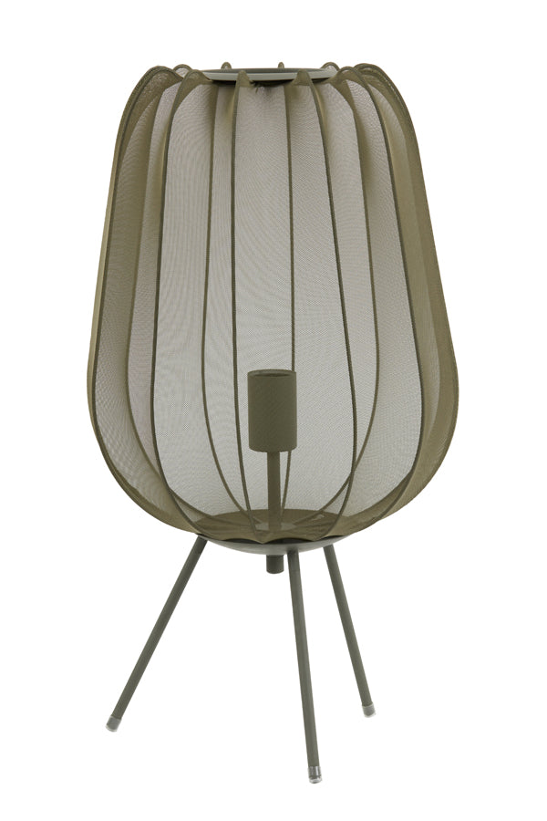 Table Lamp Ø34x60 cm Plumeria Dark Green