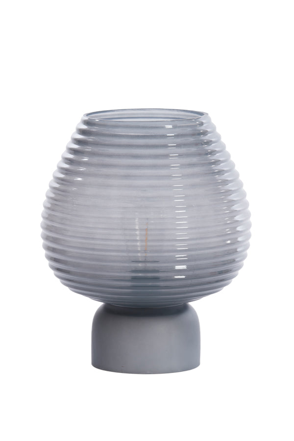 Table Lamp LED Ø22x27 cm Alenna Glass Grey