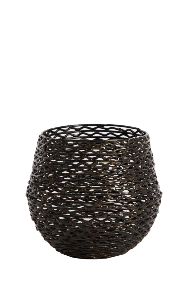 Tealight Ø10x9.5 cm Sabana Dark Bronze