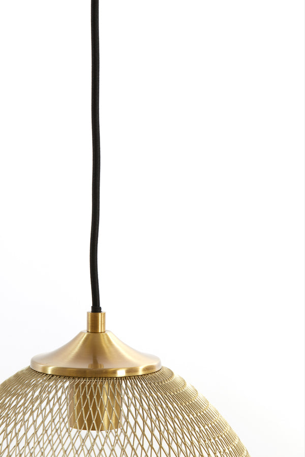 Hanging Lamp 3L 104x30x34 cm Moroc Gold