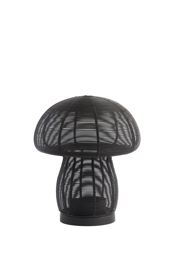 Tealight Ø20x24 cm Mushroom Matt Black