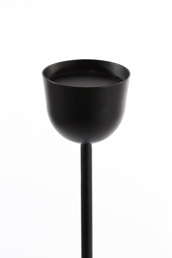 Tealight Holder On Base Ø12x120 cm Ofelia Matt Black