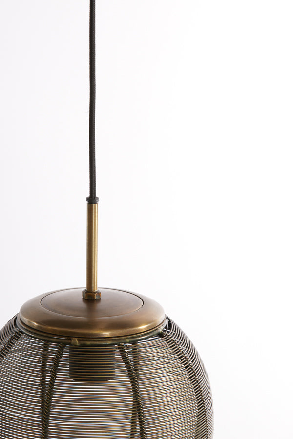 Hanging Lamp Ø20x33 cm Yaelle Antique Bronze