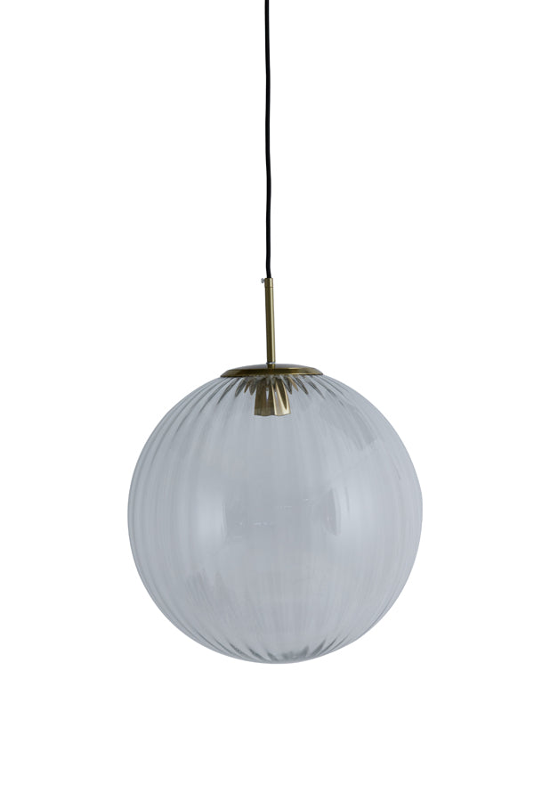 Hanging Lamp Ø40 cm Magdala Glass Light Grey+Gold