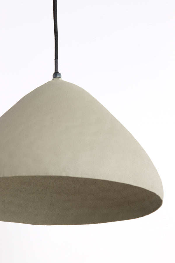 Hanging Lamp Ø25x15 cm Elimo Matt Light Grey