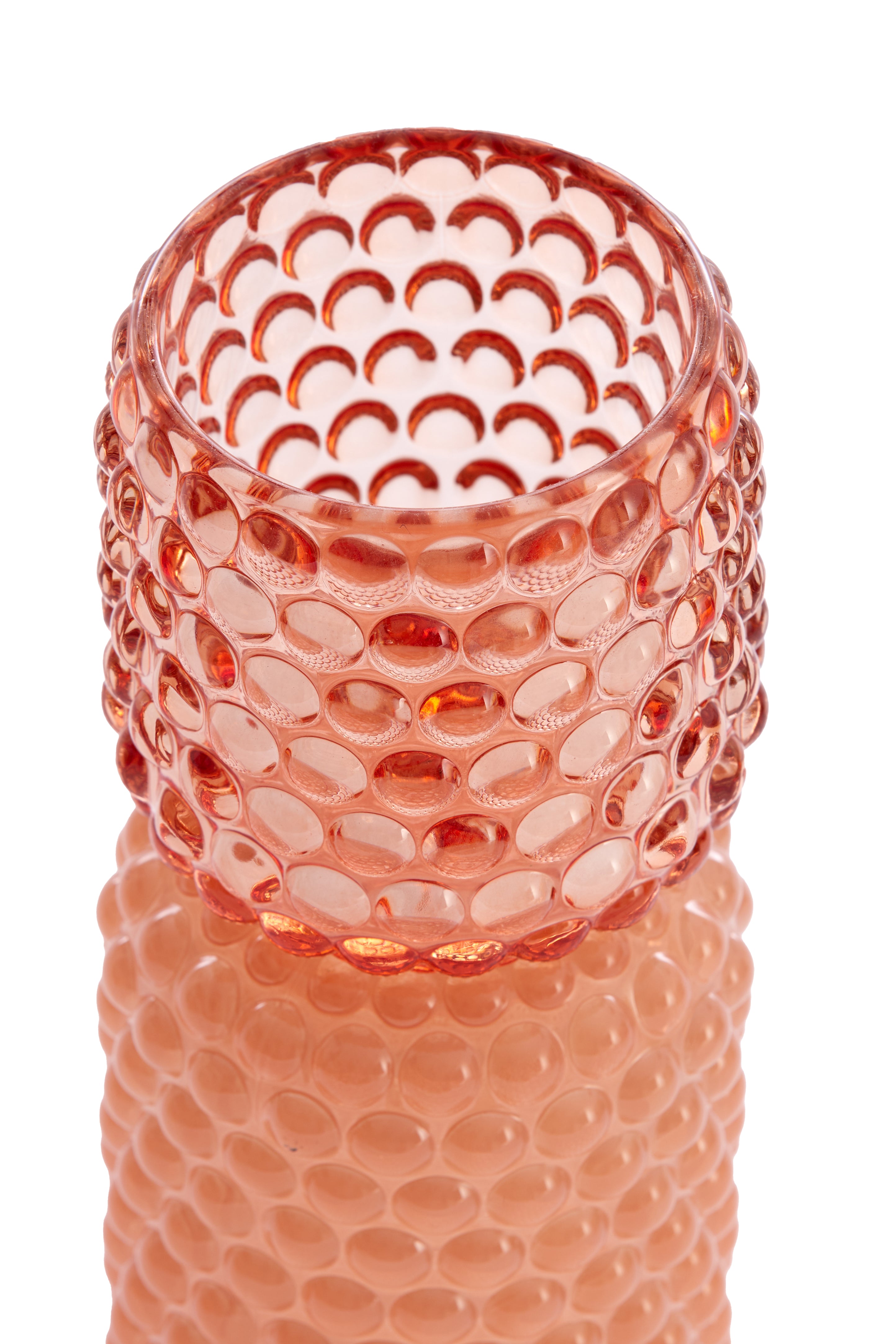 Tealight On Base Ø9x20.5 cm Bublini Glass Light Pink