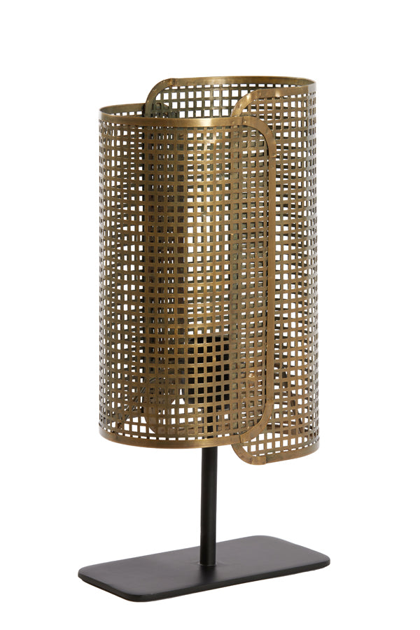 Table Lamp 20x13x41 cm Maci Antique Bronze+Matt Black