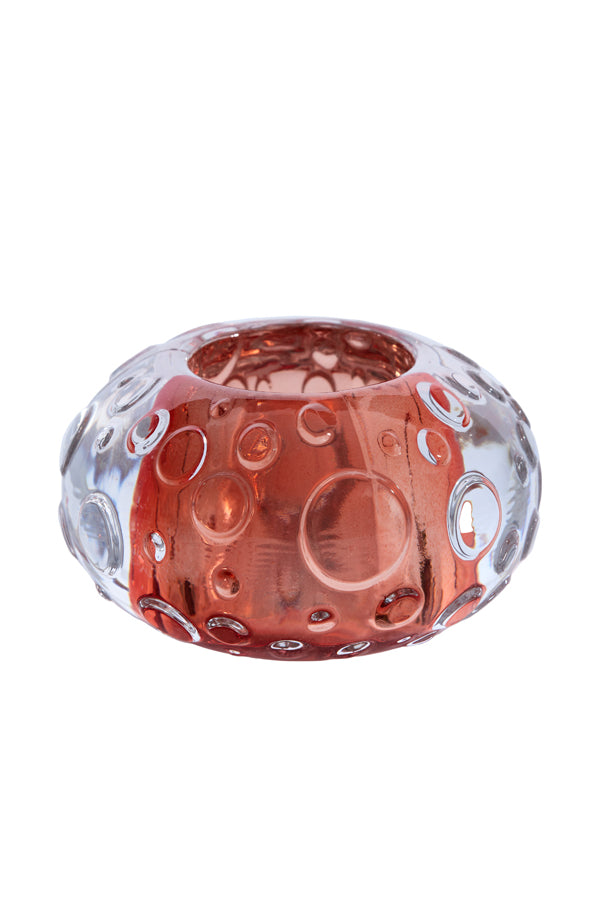 Tealight Ø10x6 cm Finley Glass Light Pink