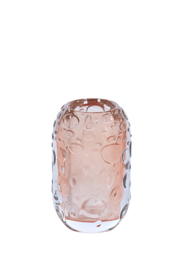 Tealight Ø8x13 cm Finley Glass Peach