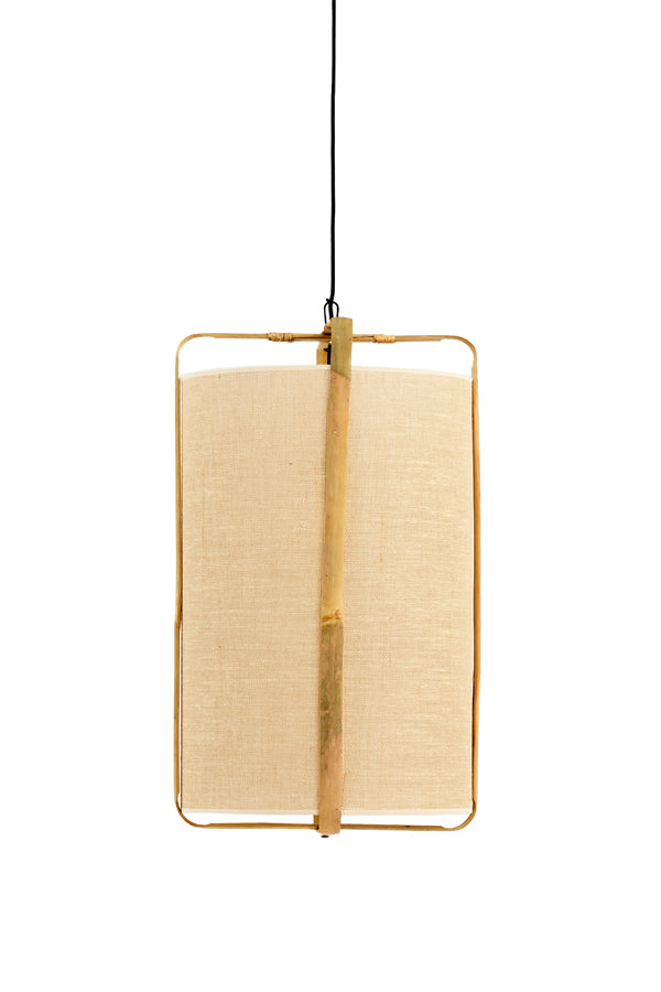 Hanging Lamp Ø37x66 cm Sendai Sand+Bamboo Natural