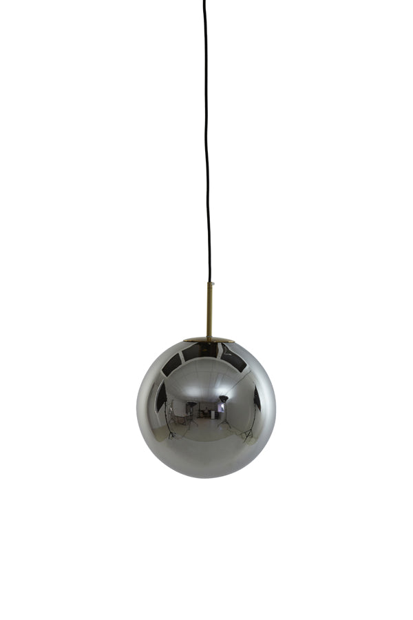 Hanging Lamp Ø30 cm Medina Antique Bronze+Smoked Glass