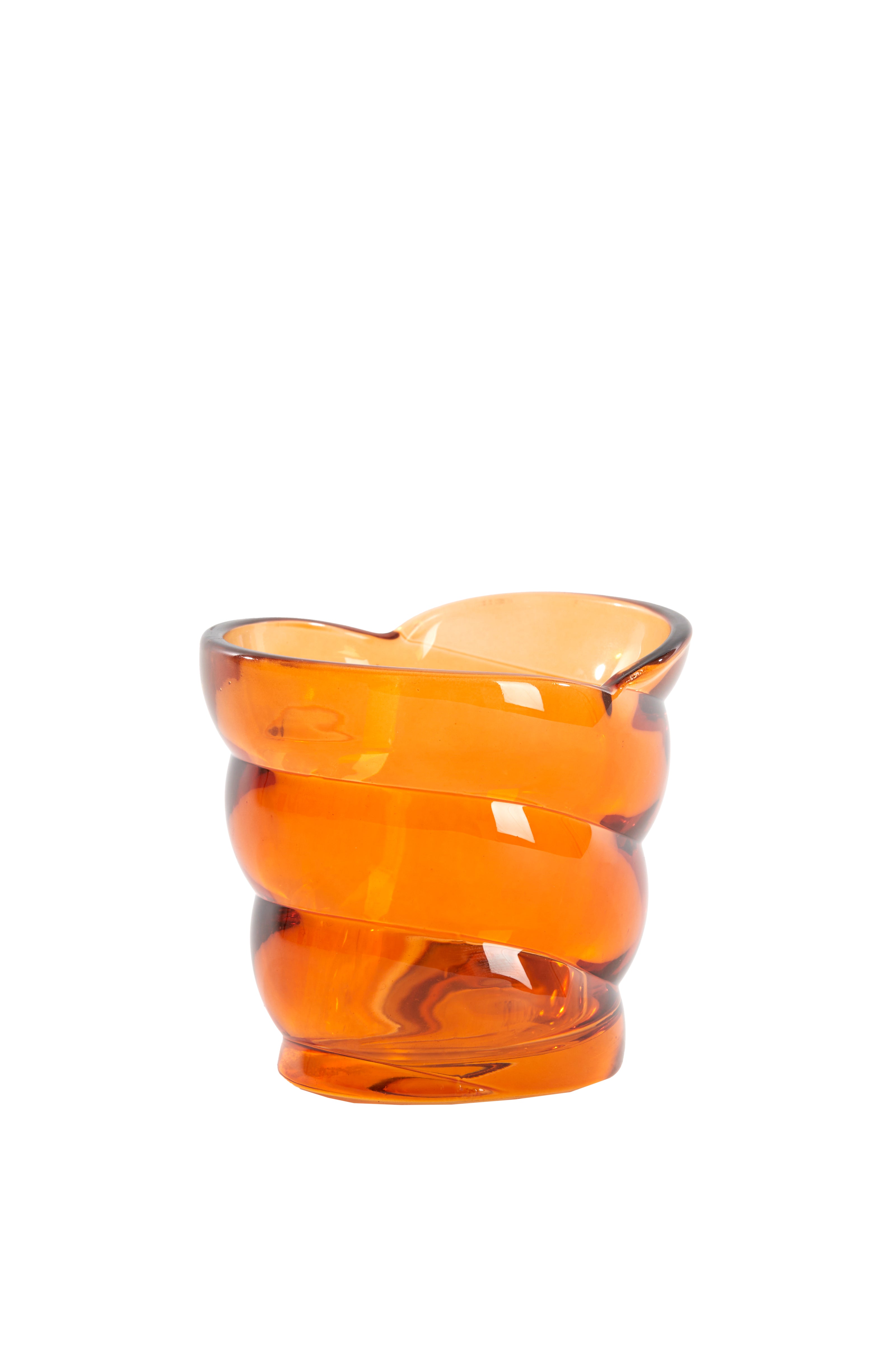 Tealight 10x7x9 cm Malea Glass Orange