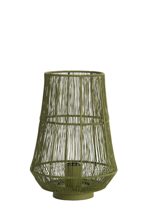 Table Lamp Ø24x33 cm Banjar Olive Green