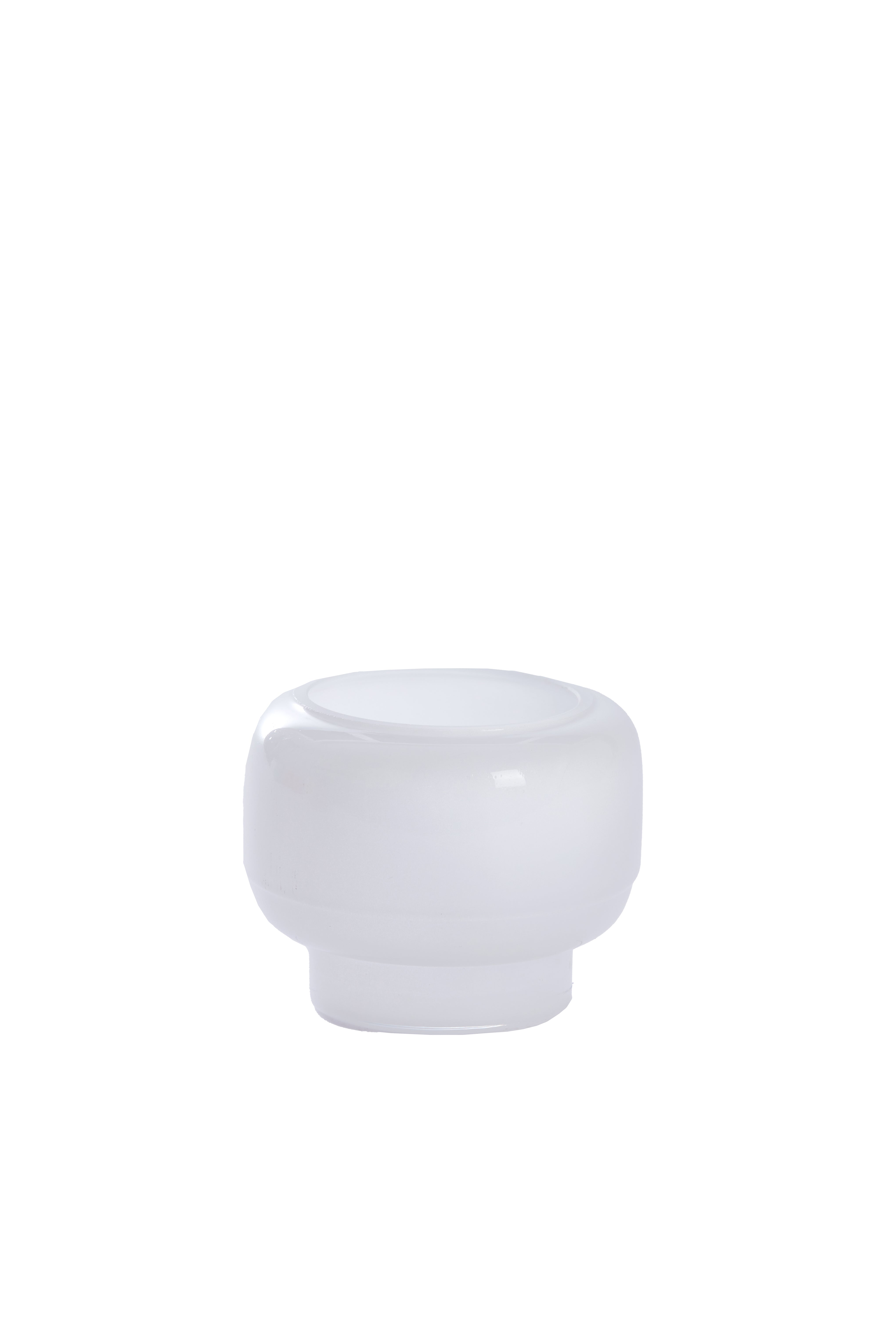 Tealight Ø10x7.5 cm Solvay Glass White