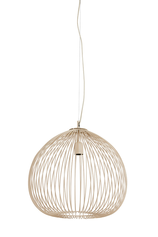 Hanging Lamp Ø45x45 cm Rilana Matt Beige