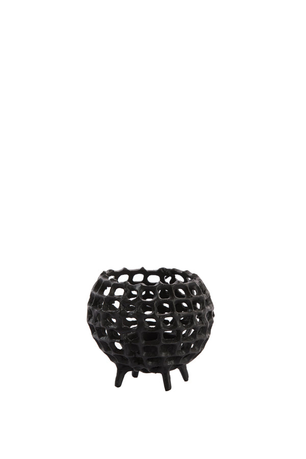 Tealight Ø10x9 cm Purcina Matt Black