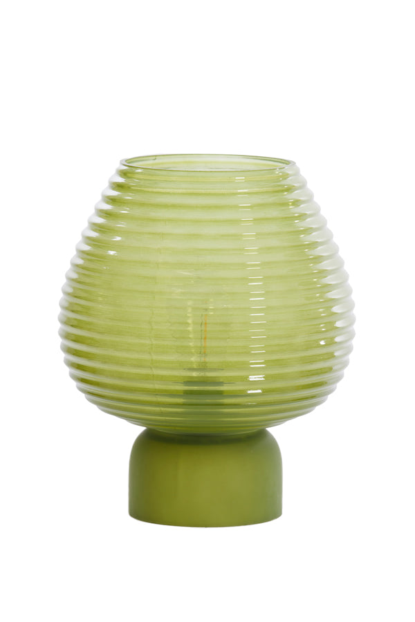 Table Lamp LED Ø22x27 cm Alenna Glass Green