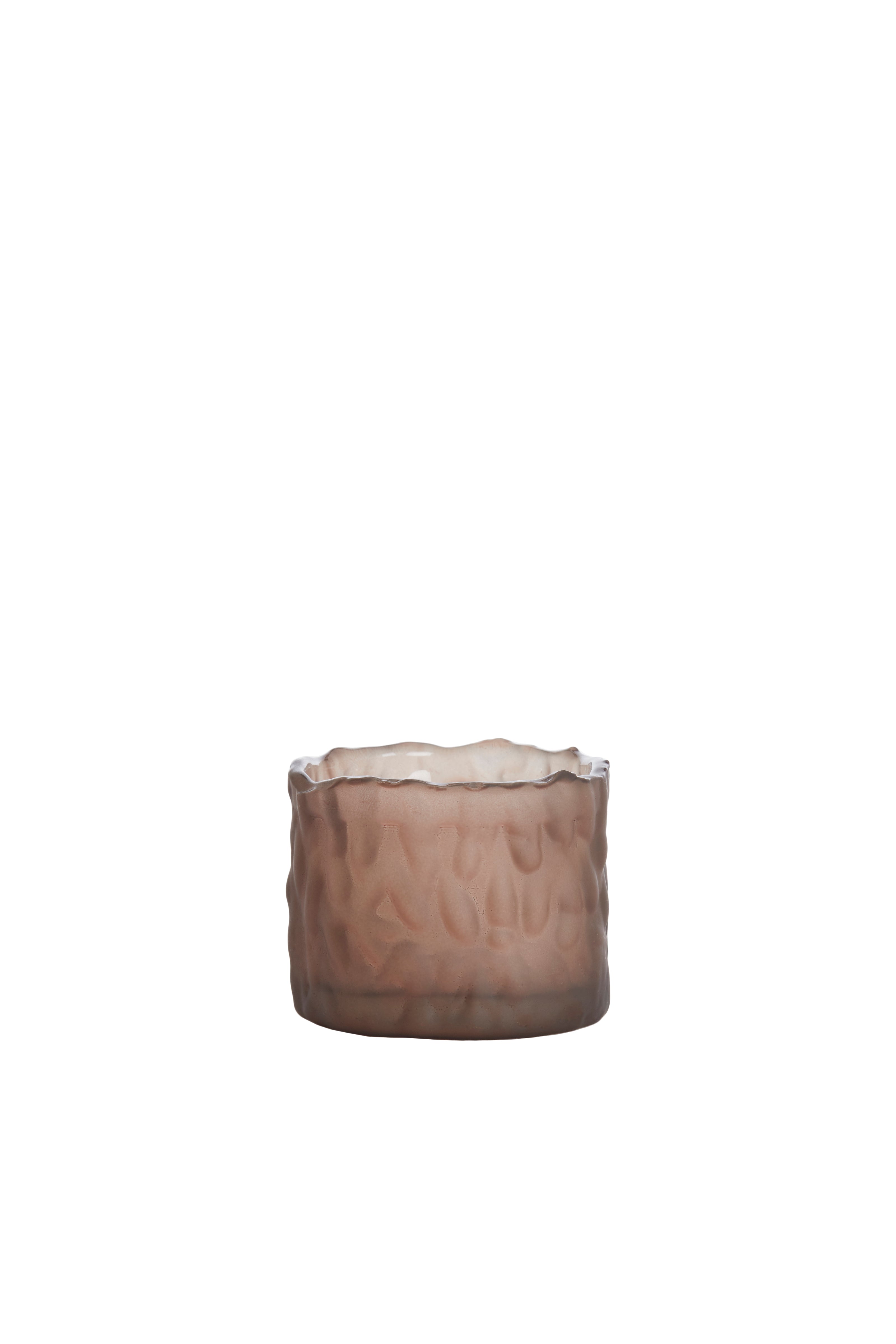 Tealight Ø9x9 cm Choisey Glass Matt Dark Brown