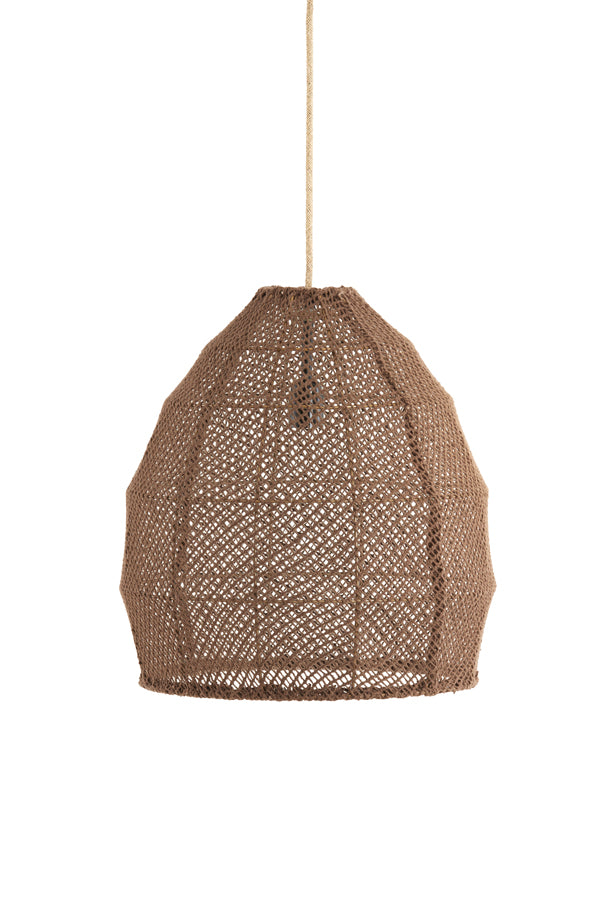 Hanging Lamp Ø42x42 cm Makassar Silk Chocolate Brown