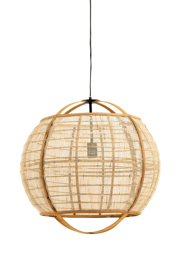 Hanging Lamp Ø58x59 cm Reeva Linen Beige