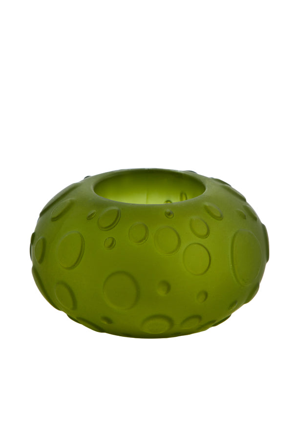 Tealight Ø10x6 cm Finley Glass Matt Light Green