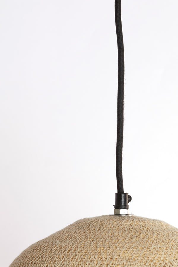 Hanging Lamp Ø24x32 cm Bolsena Seagrass Natural+Cream