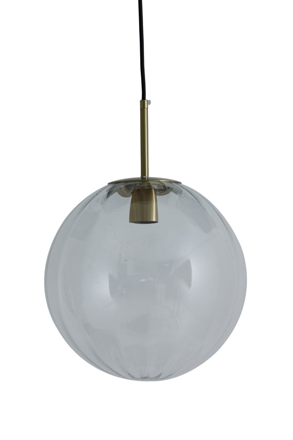 Hanging Lamp Ø40 cm Magdala Glass Clear+Gold