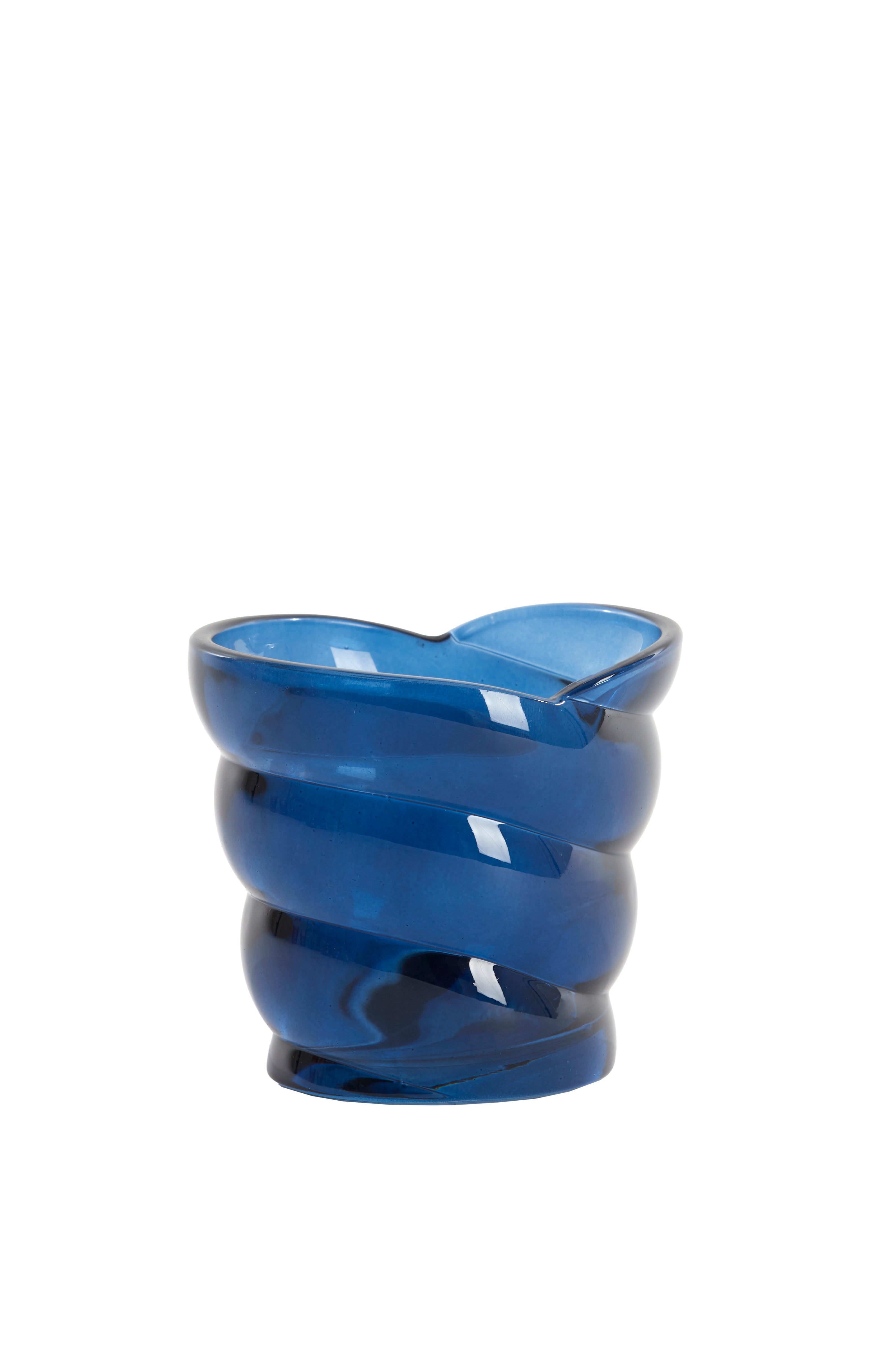 Tealight 10x7x9 cm Malea Glass Blue