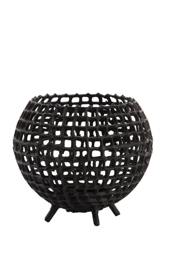 Tealight Ø20x17 cm Purcina Matt Black