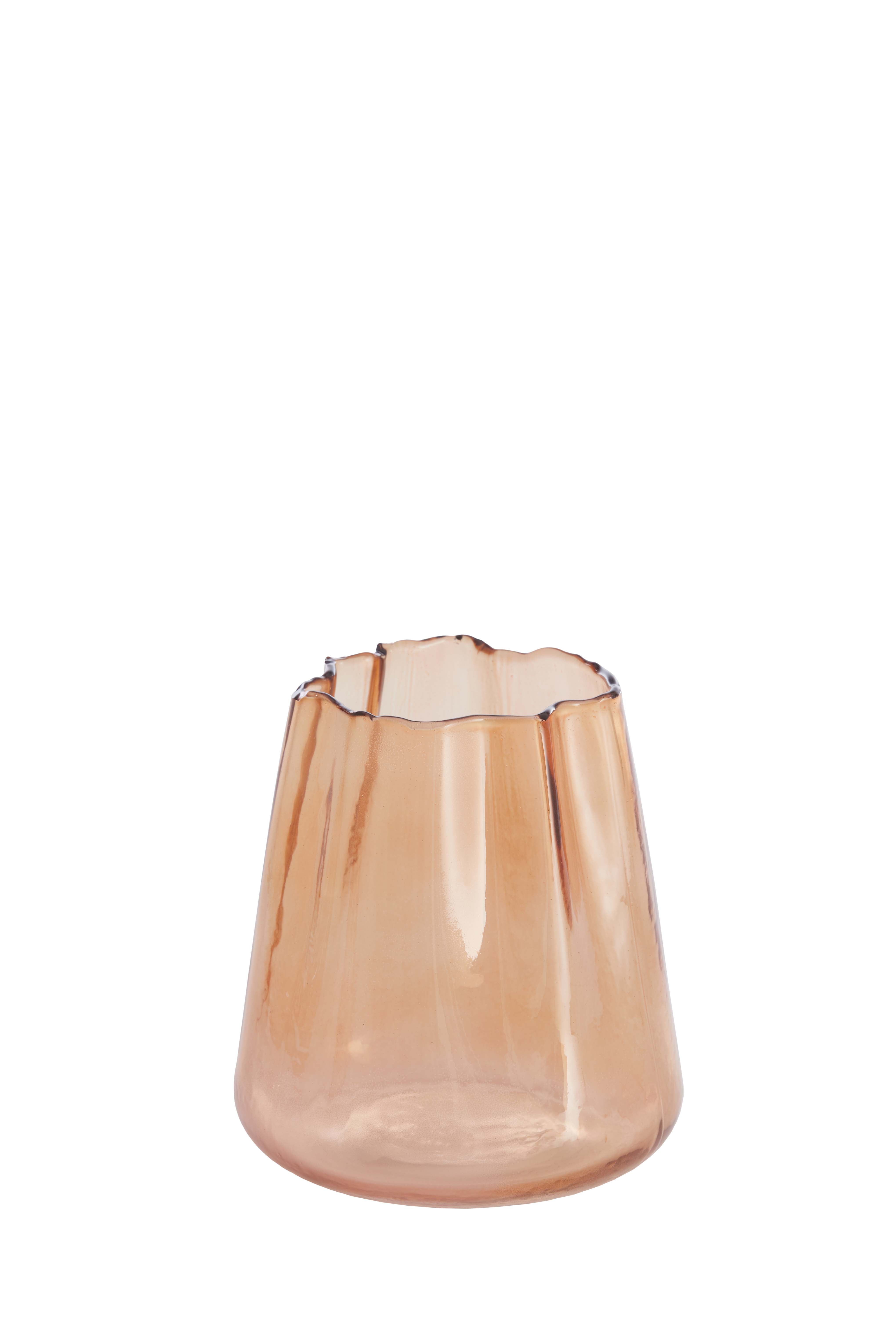 Tealight Ø14.5x15.5 cm Murada Glass Light Brown