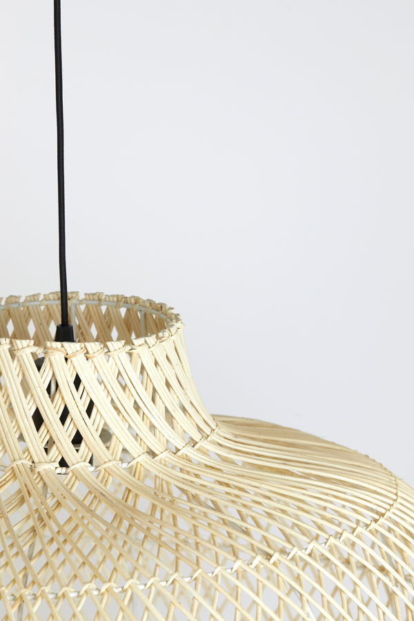 Hanging Lamp Ø60x43 cm Charita Rattan Natural