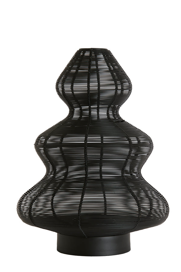 Tealight Holder Ø25x35 cm Christmas Tree Matt Black