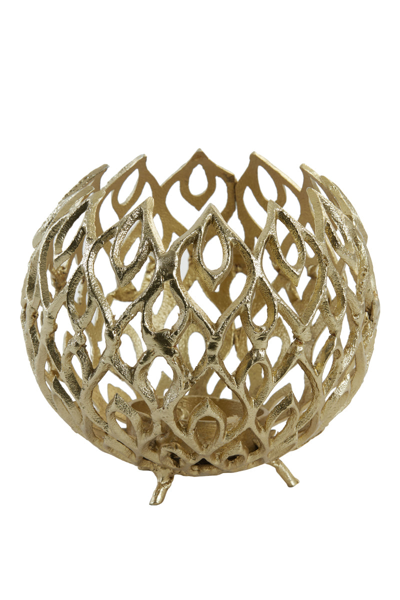 Tealight Ø20x18 cm Siam Gold