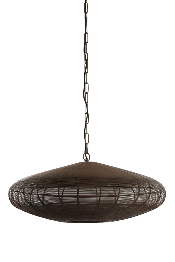 Hanging Lamp Ø51x20 cm Bahoto Matt Dark Brown