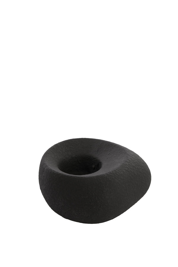 Tealight 16x16x9 cm Alka Ceramics Black