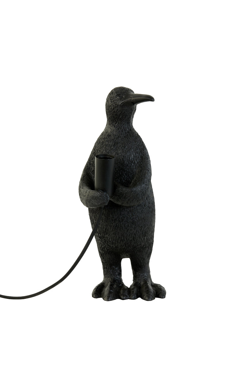 Table Lamp E14 16x13x34 cm Penguin Matt Black