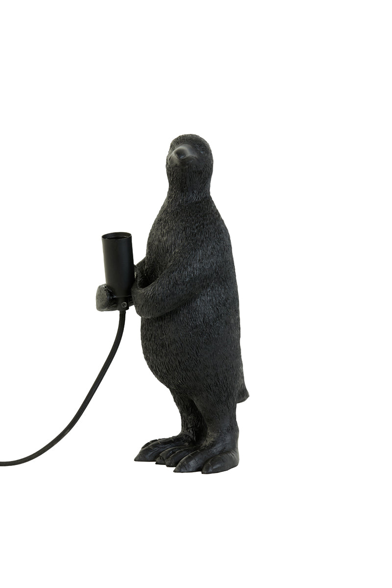 Table Lamp E14 16x13x34 cm Penguin Matt Black