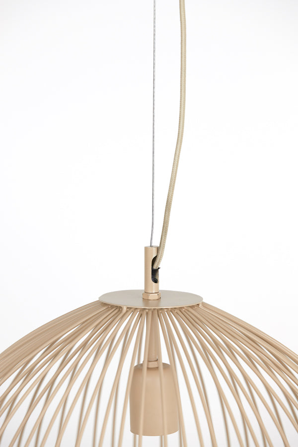 Hanging Lamp Ø45x45 cm Rilana Matt Beige