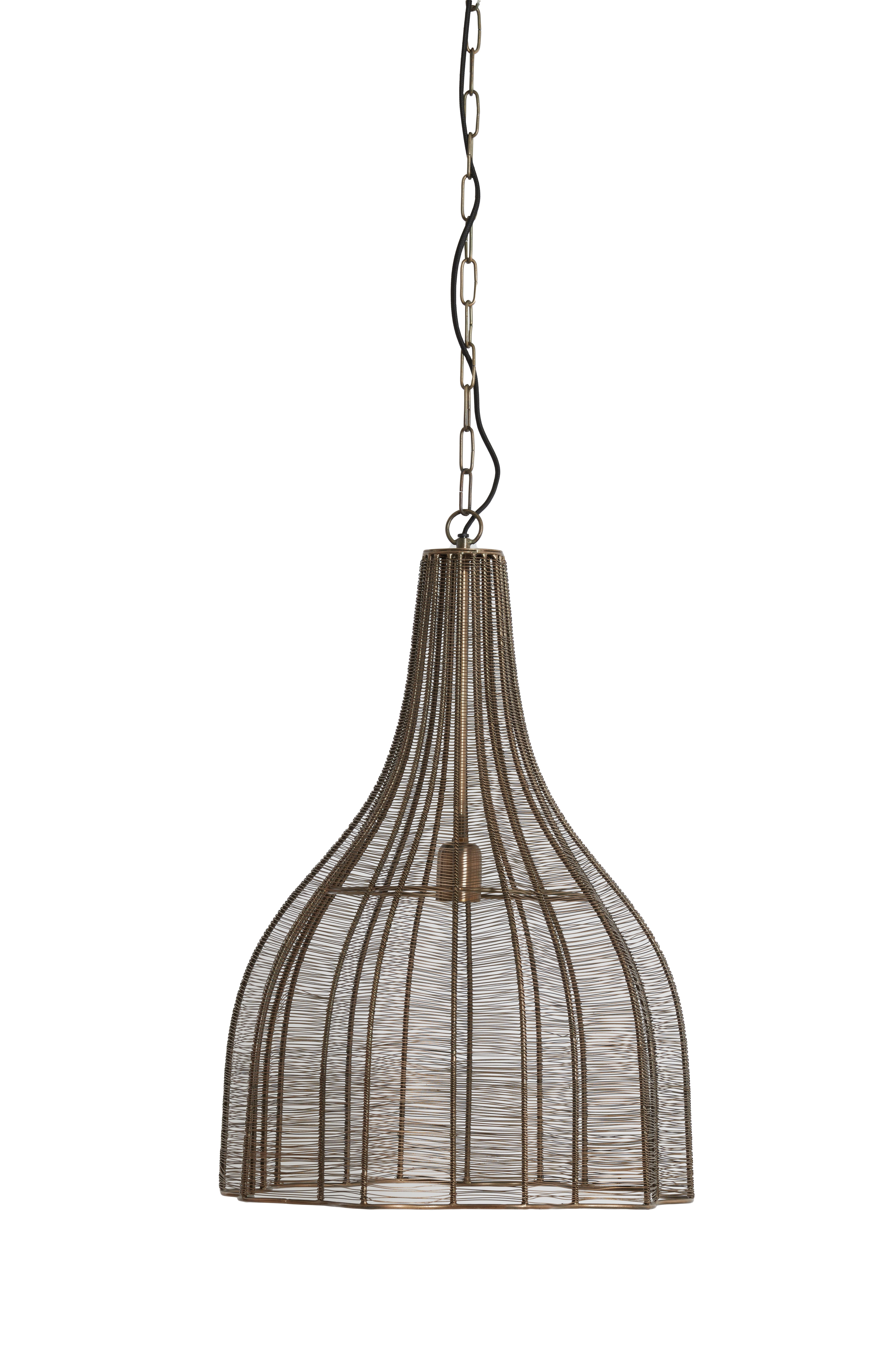 Hanging Lamp Ø45x61 cm Mariama Antique Bronze