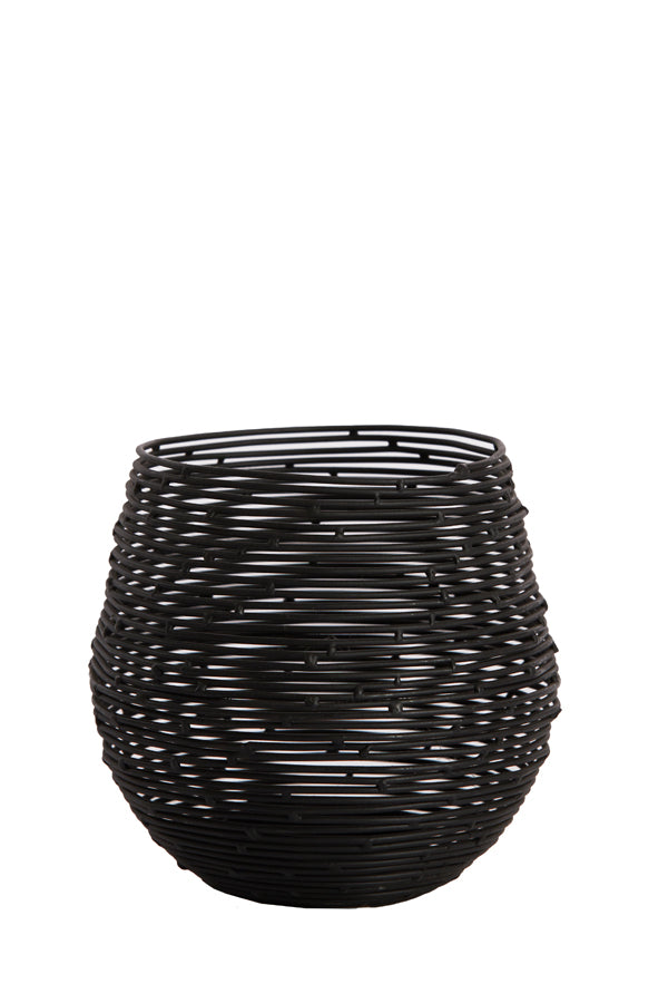 Tealight Ø10x10 cm Sabana Matt Black