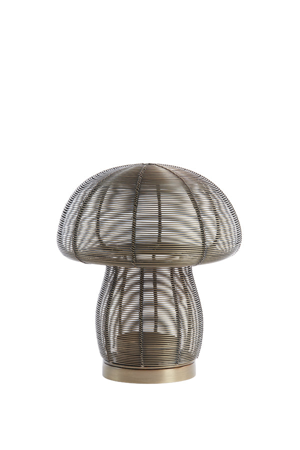 Tealight Ø20x24 cm Mushroom Antique Bronze