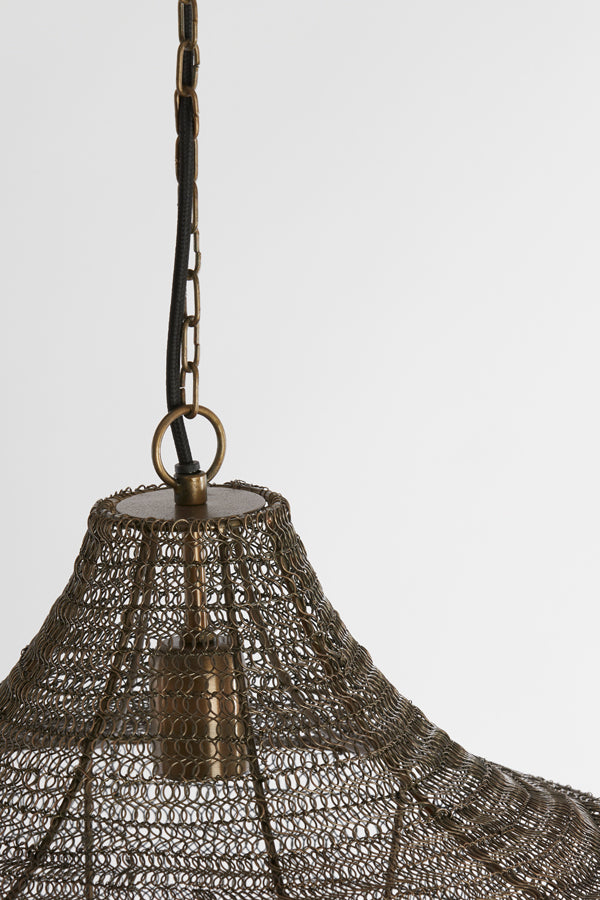 Hanging Lamp Ø40x44 cm Sharika Antique Bronze