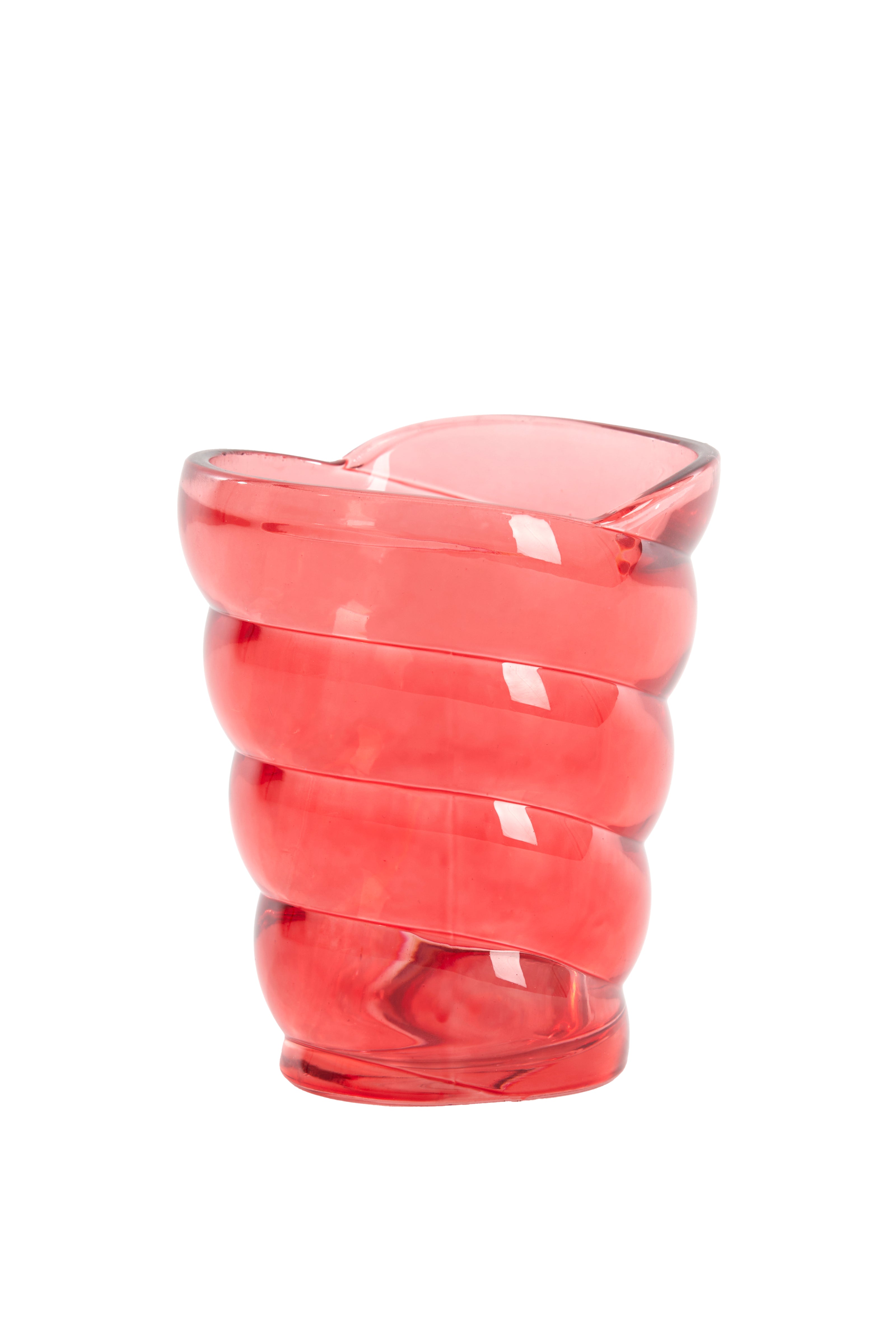 Tealight 10.5x7x12.5 cm Malea Glass Red