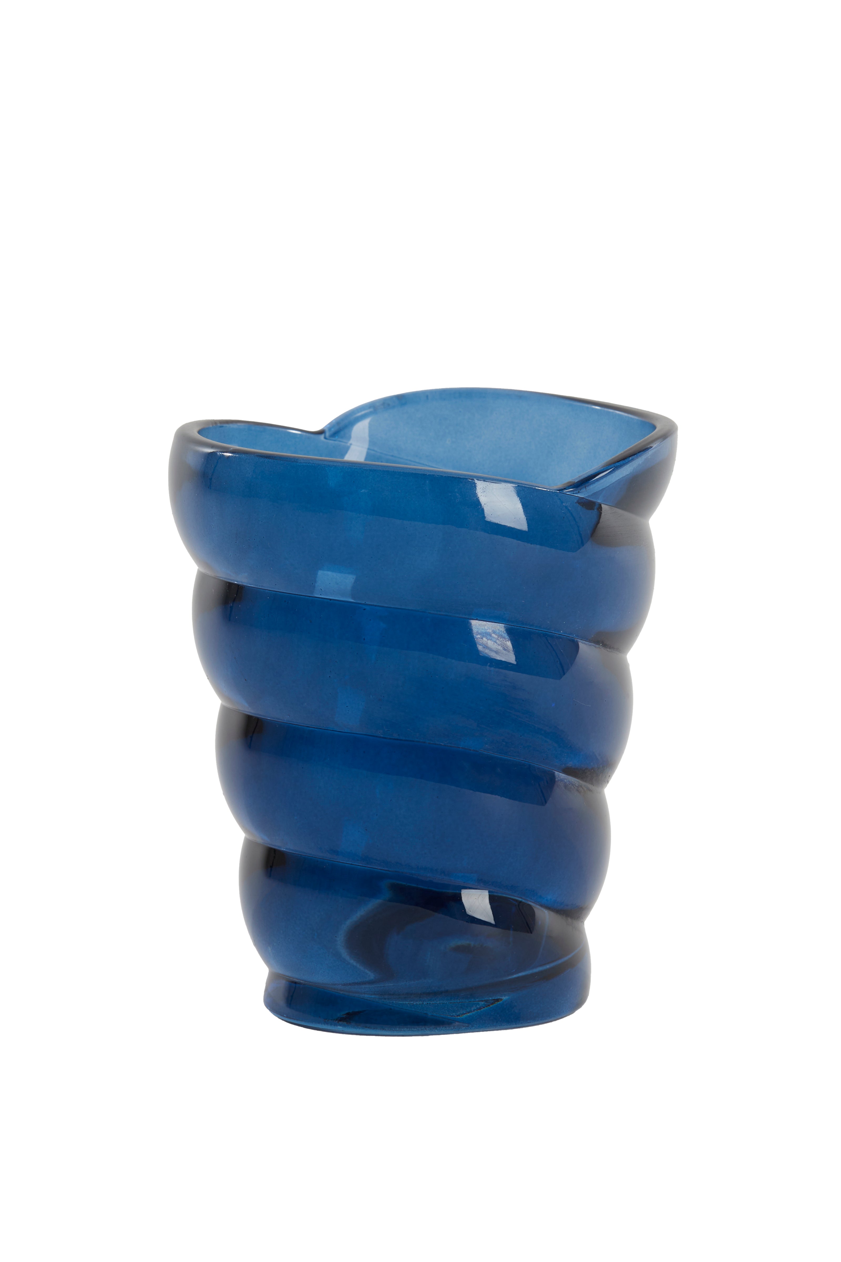 Tealight 10.5x7x12.5 cm Malea Glass Blue