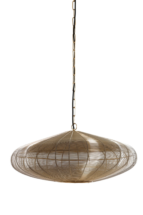 Hanging Lamp Ø60x23 cm Bahoto Light Gold