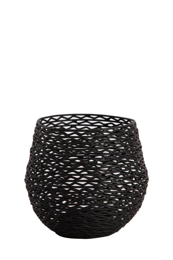 Tealight Ø10x9.5 cm Sabani Matt Black