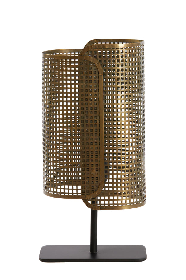 Table Lamp 20x13x41 cm Maci Antique Bronze+Matt Black