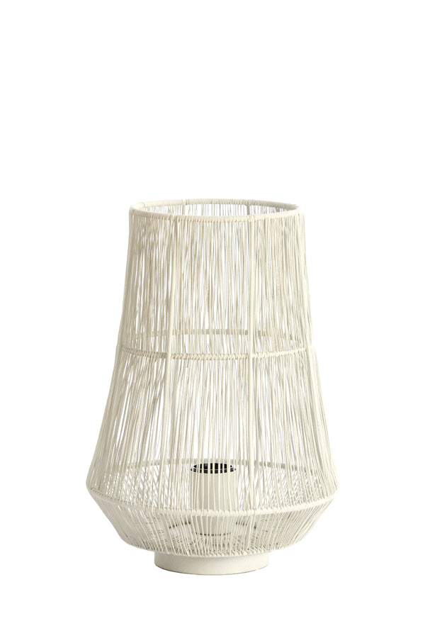 Table Lamp Ø24x33 cm Banjar Cream